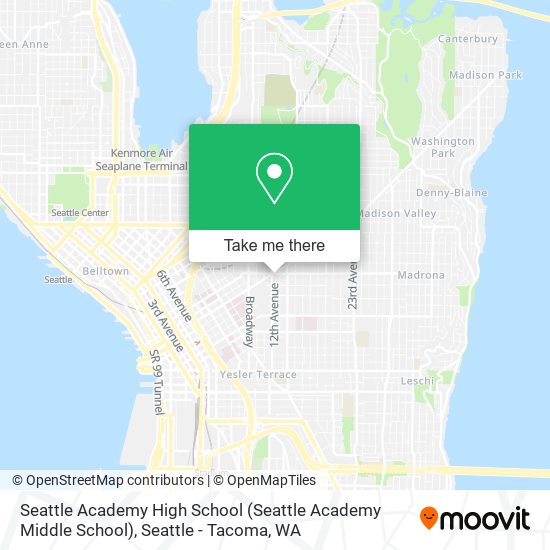 Mapa de Seattle Academy High School