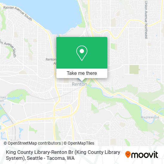 Mapa de King County Library-Renton Br (King County Library System)