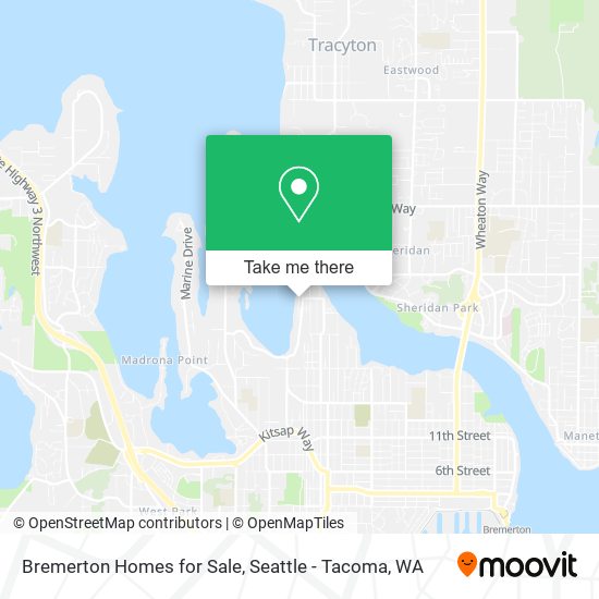 Mapa de Bremerton Homes for Sale