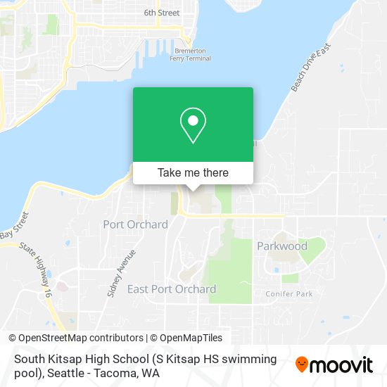 Mapa de South Kitsap High School (S Kitsap HS swimming pool)