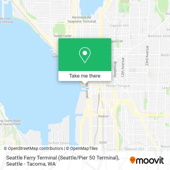 Seattle Ferry Terminal (Seattle / Pier 50 Terminal) map