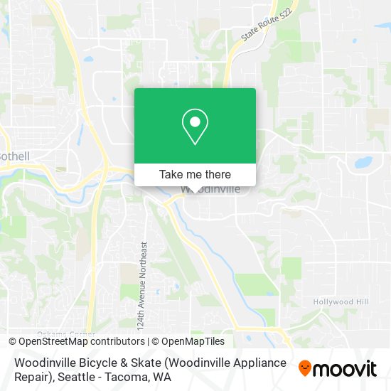 Mapa de Woodinville Bicycle & Skate (Woodinville Appliance Repair)