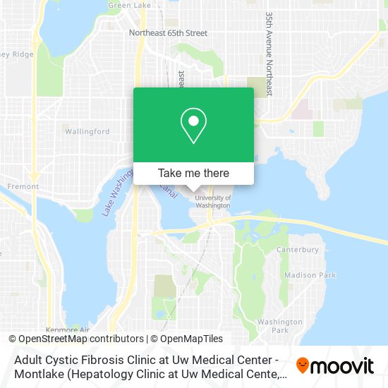 Mapa de Adult Cystic Fibrosis Clinic at Uw Medical Center - Montlake