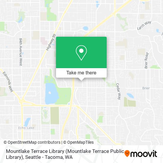 Mountlake Terrace Library map