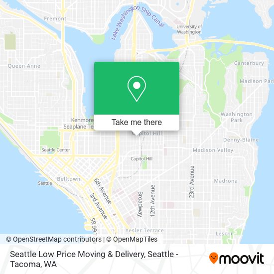 Seattle Low Price Moving & Delivery map
