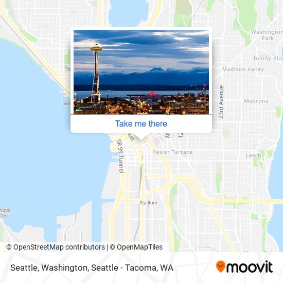 Mapa de Seattle, Washington