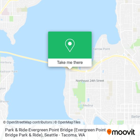Mapa de Park & Ride-Evergreen Point Bridge