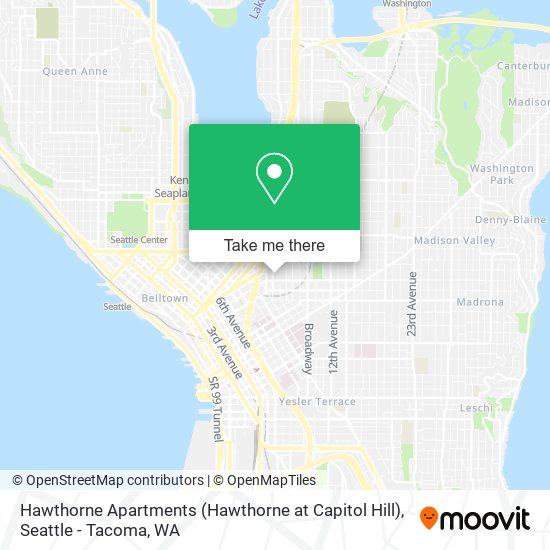 Mapa de Hawthorne Apartments (Hawthorne at Capitol Hill)