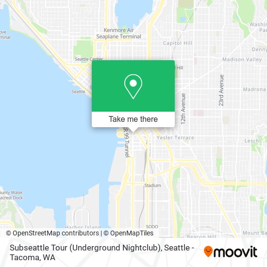 Mapa de Subseattle Tour (Underground Nightclub)