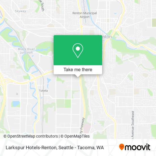 Mapa de Larkspur Hotels-Renton