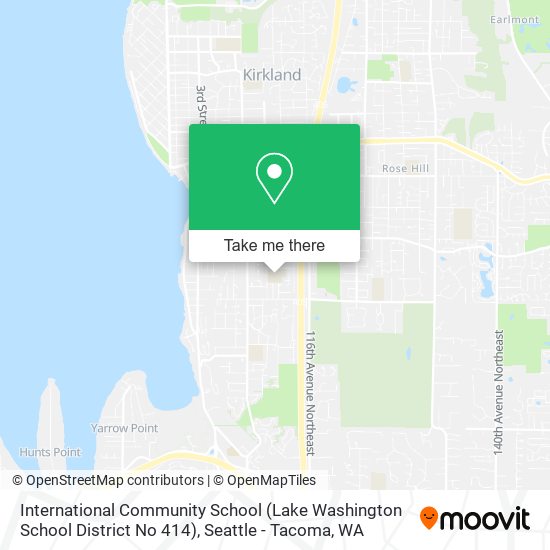 International Community School (Lake Washington School District No 414) map