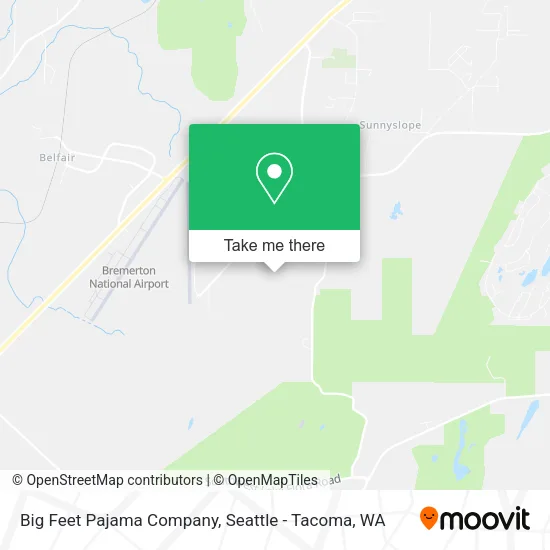 Big Feet Pajama Company map