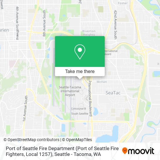 Port of Seattle Fire Department (Port of Seattle Fire Fighters, Local 1257) map
