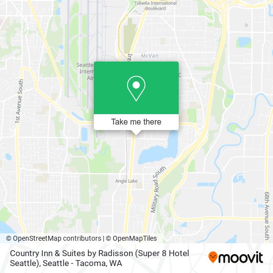 Country Inn & Suites by Radisson (Super 8 Hotel Seattle) map