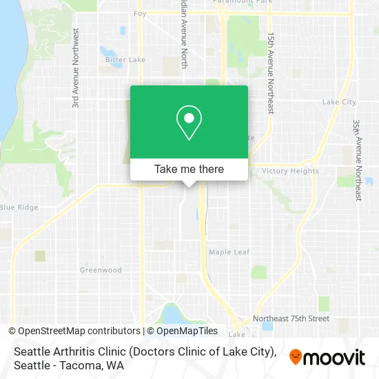 Seattle Arthritis Clinic (Doctors Clinic of Lake City) map