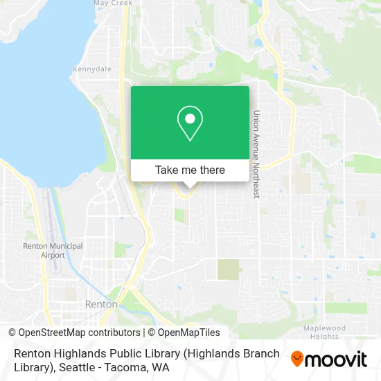 Renton Highlands Public Library (Highlands Branch Library) map