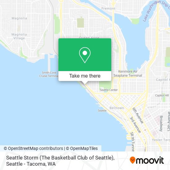 Mapa de Seattle Storm (The Basketball Club of Seattle)