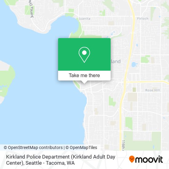 Kirkland Police Department (Kirkland Adult Day Center) map