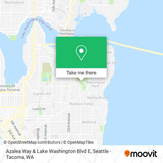Mapa de Azalea Way & Lake Washington Blvd E