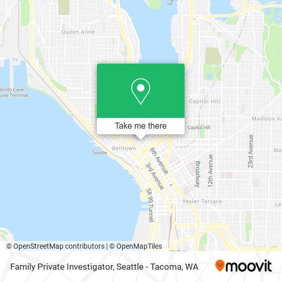 Family Private Investigator map