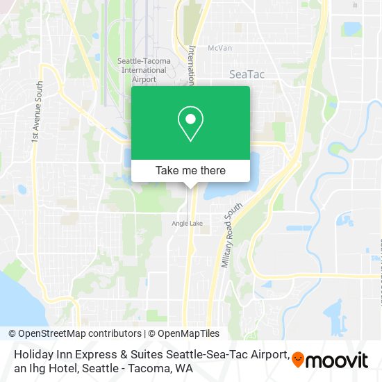 Mapa de Holiday Inn Express & Suites Seattle-Sea-Tac Airport, an Ihg Hotel