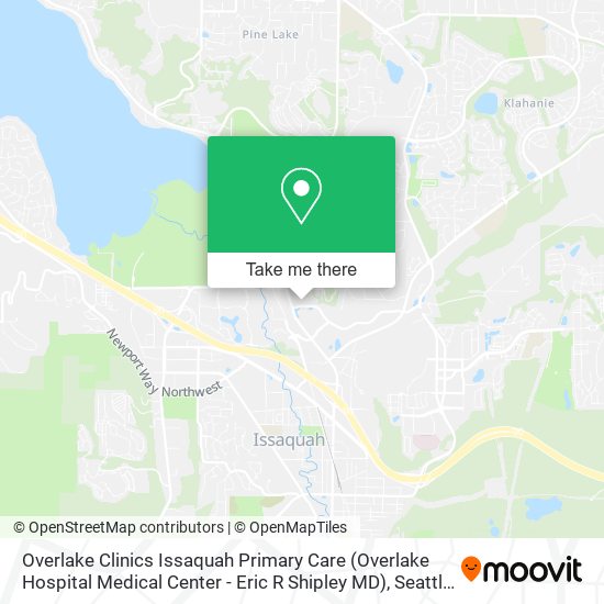 Mapa de Overlake Clinics Issaquah Primary Care (Overlake Hospital Medical Center - Eric R Shipley MD)
