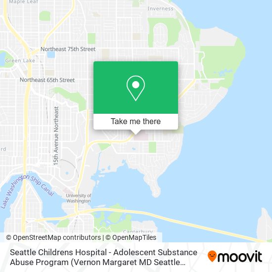 Mapa de Seattle Childrens Hospital - Adolescent Substance Abuse Program