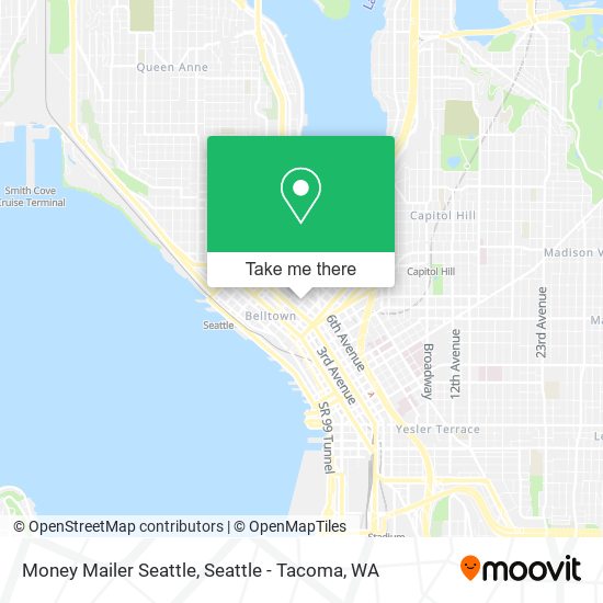 Mapa de Money Mailer Seattle