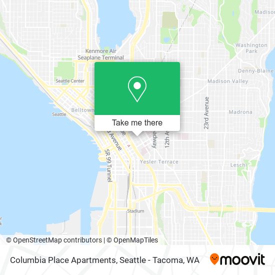 Columbia Place Apartments map