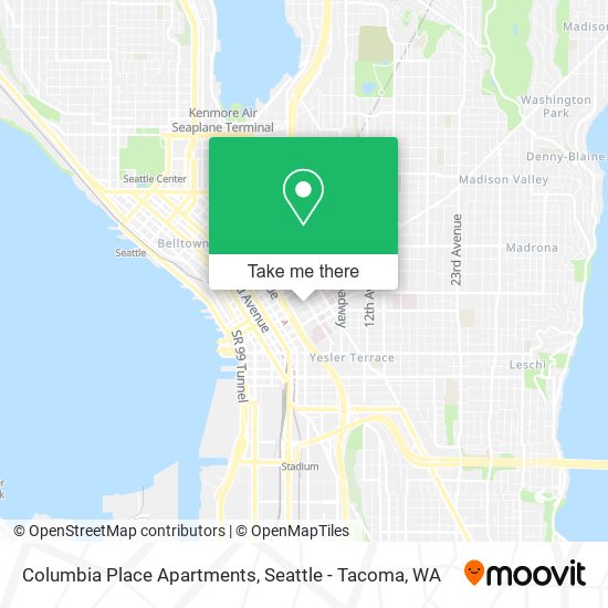 Mapa de Columbia Place Apartments