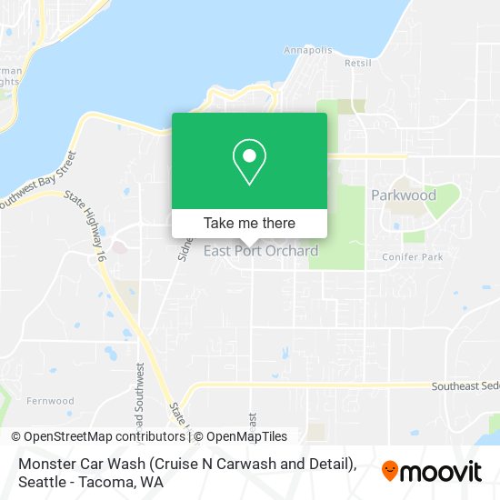 Monster Car Wash (Cruise N Carwash and Detail) map