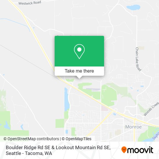 Mapa de Boulder Ridge Rd SE & Lookout Mountain Rd SE