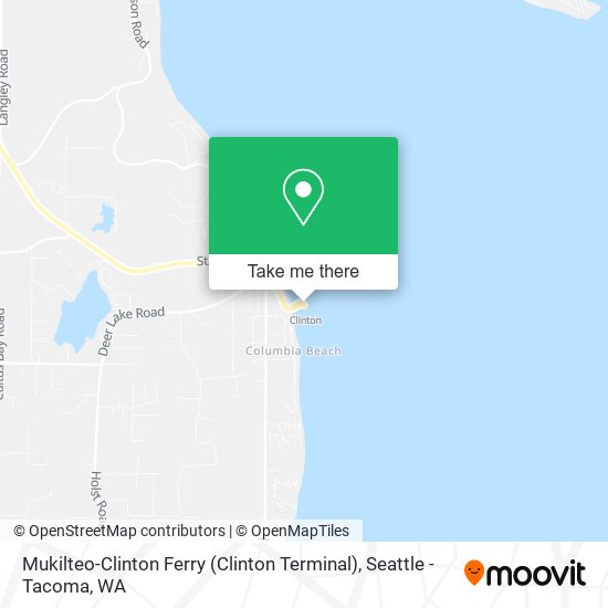 Mukilteo-Clinton Ferry (Clinton Terminal) map