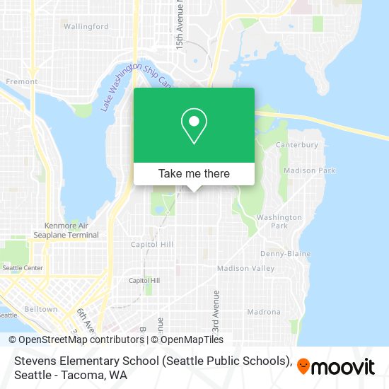 Stevens Elementary School (Seattle Public Schools) map