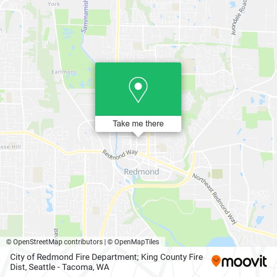 City of Redmond Fire Department; King County Fire Dist map