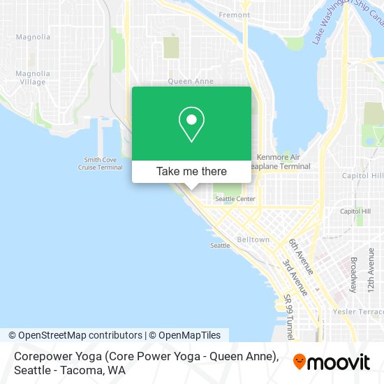 Mapa de Corepower Yoga (Core Power Yoga - Queen Anne)