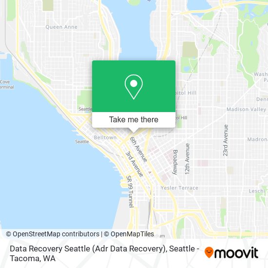 Mapa de Data Recovery Seattle (Adr Data Recovery)