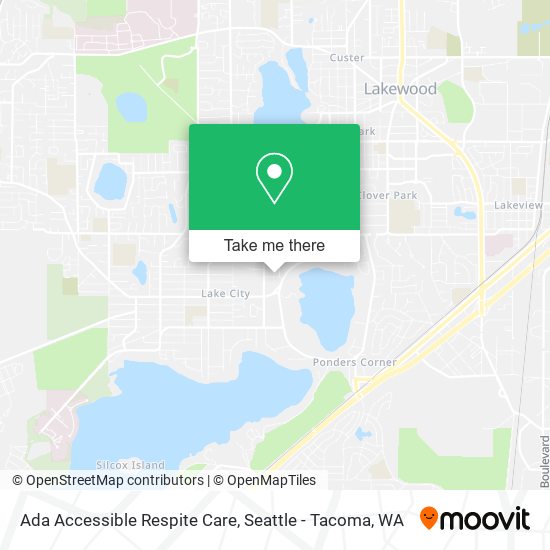 Ada Accessible Respite Care map