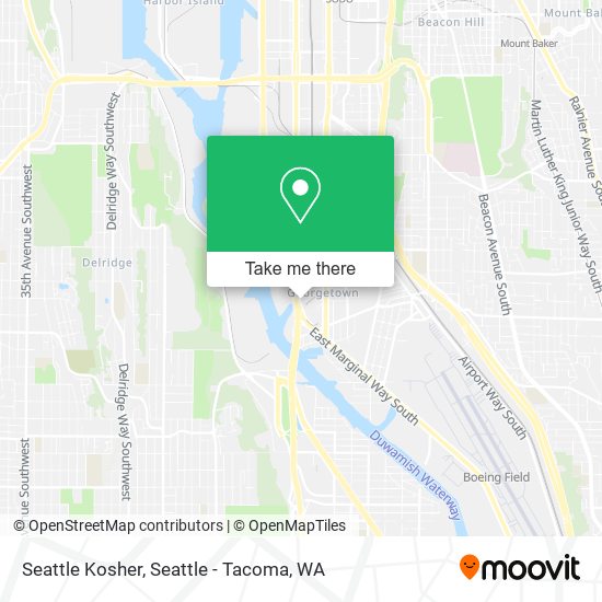 Mapa de Seattle Kosher