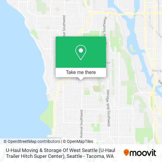 Mapa de U-Haul Moving & Storage Of West Seattle (U-Haul Trailer Hitch Super Center)