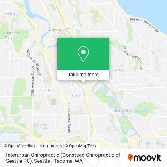 Mapa de Interurban Chiropractic (Gonstead Chiropractic of Seattle PC)