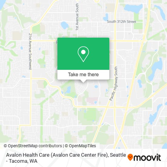 Avalon Health Care (Avalon Care Center Fire) map