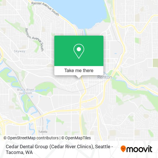 Mapa de Cedar Dental Group (Cedar River Clinics)