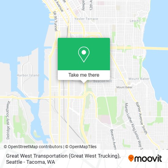 Mapa de Great West Transportation (Great West Trucking)