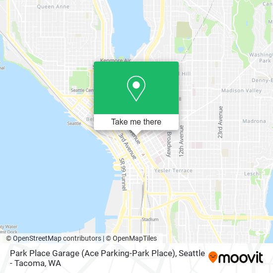 Park Place Garage (Ace Parking-Park Place) map