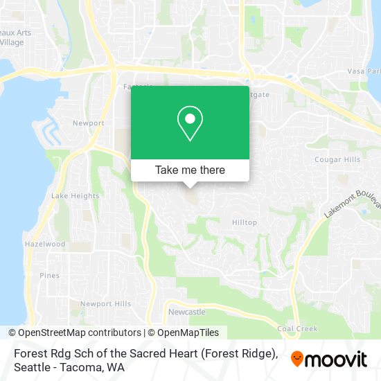 Forest Rdg Sch of the Sacred Heart (Forest Ridge) map
