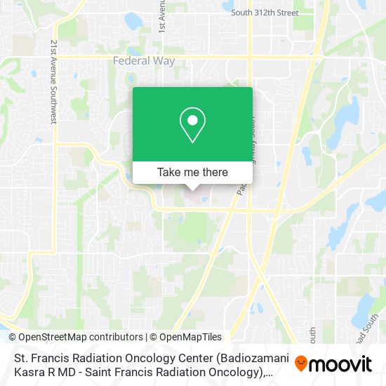St. Francis Radiation Oncology Center (Badiozamani Kasra R MD - Saint Francis Radiation Oncology) map