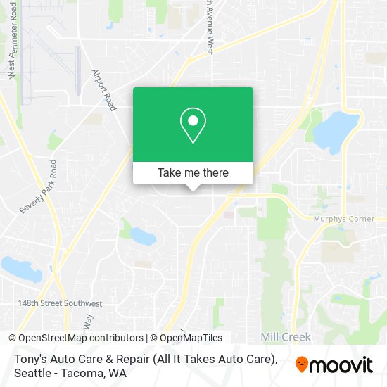 Tony's Auto Care & Repair (All It Takes Auto Care) map