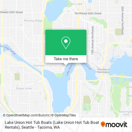 Lake Union Hot Tub Boats (Lake Union Hot Tub Boat Rentals) map