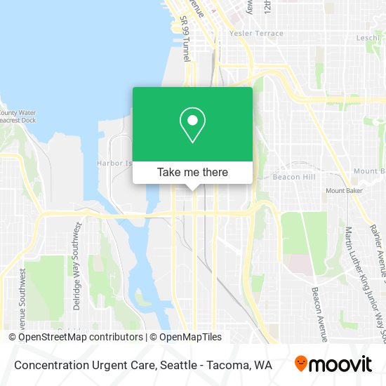 Mapa de Concentration Urgent Care